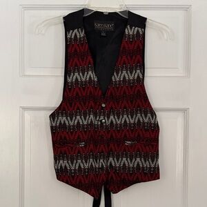 Karen Kane Black, Red , White vest medium